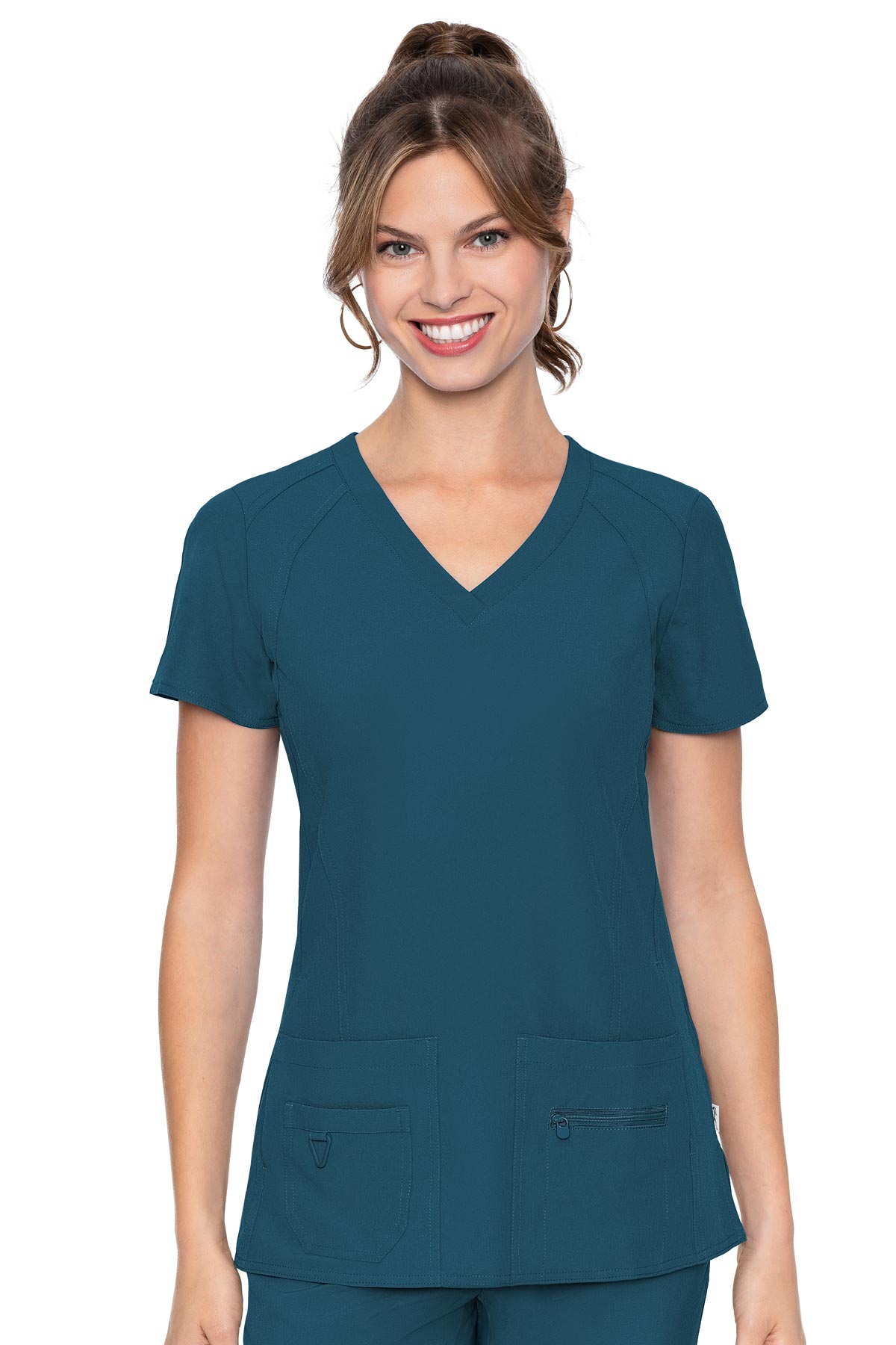 بلوزة Med Couture Activate برقبة على شكل حرف V Racerback 8416