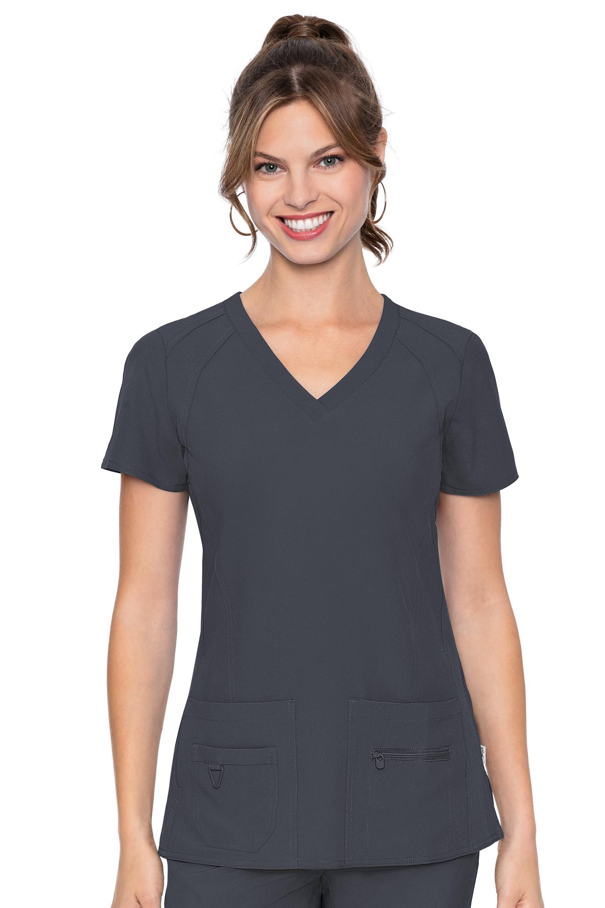 بلوزة Med Couture Activate برقبة على شكل حرف V Racerback 8416
